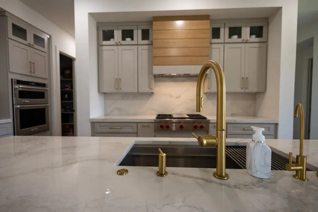 Kitchen Remodel with custom build appliance garage